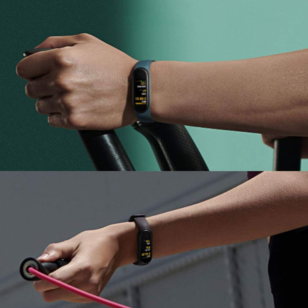 Soft Silicone Replacement Bands for Xiaomi Mi Band 6, Mi Band 5, and Amazfit Band 5 - Adjustable Sport Wrist Straps for Men and Women
