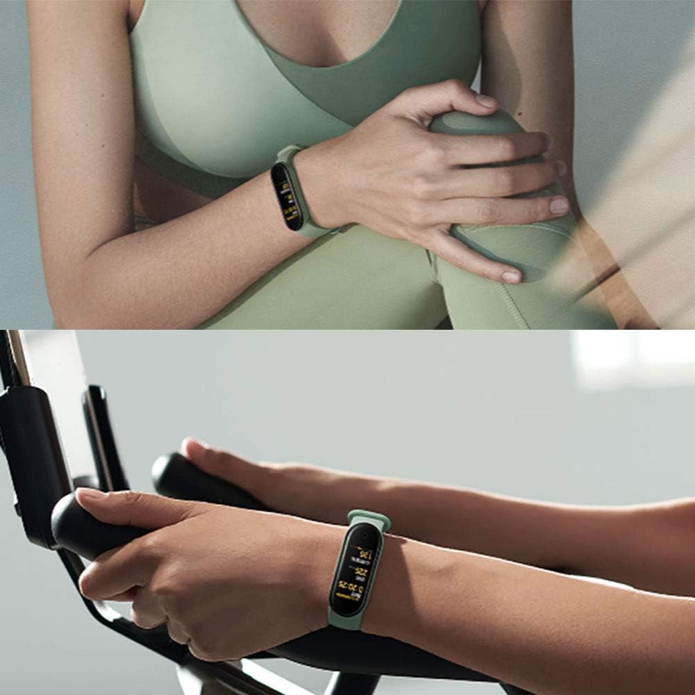 Soft Silicone Replacement Bands for Xiaomi Mi Band 6, Mi Band 5, and Amazfit Band 5 - Adjustable Sport Wrist Straps for Men and Women
