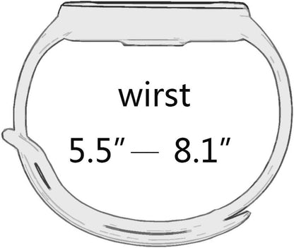 Soft Silicone Replacement Bands for Xiaomi Mi Band 6, Mi Band 5, and Amazfit Band 5 - Adjustable Sport Wrist Straps for Men and Women